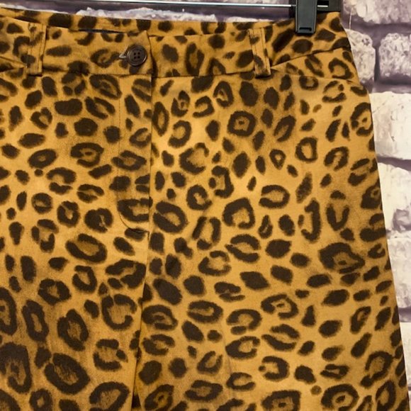 Jones New York Animal Print Ankle Pants Size 4 - Picture 4 of 8